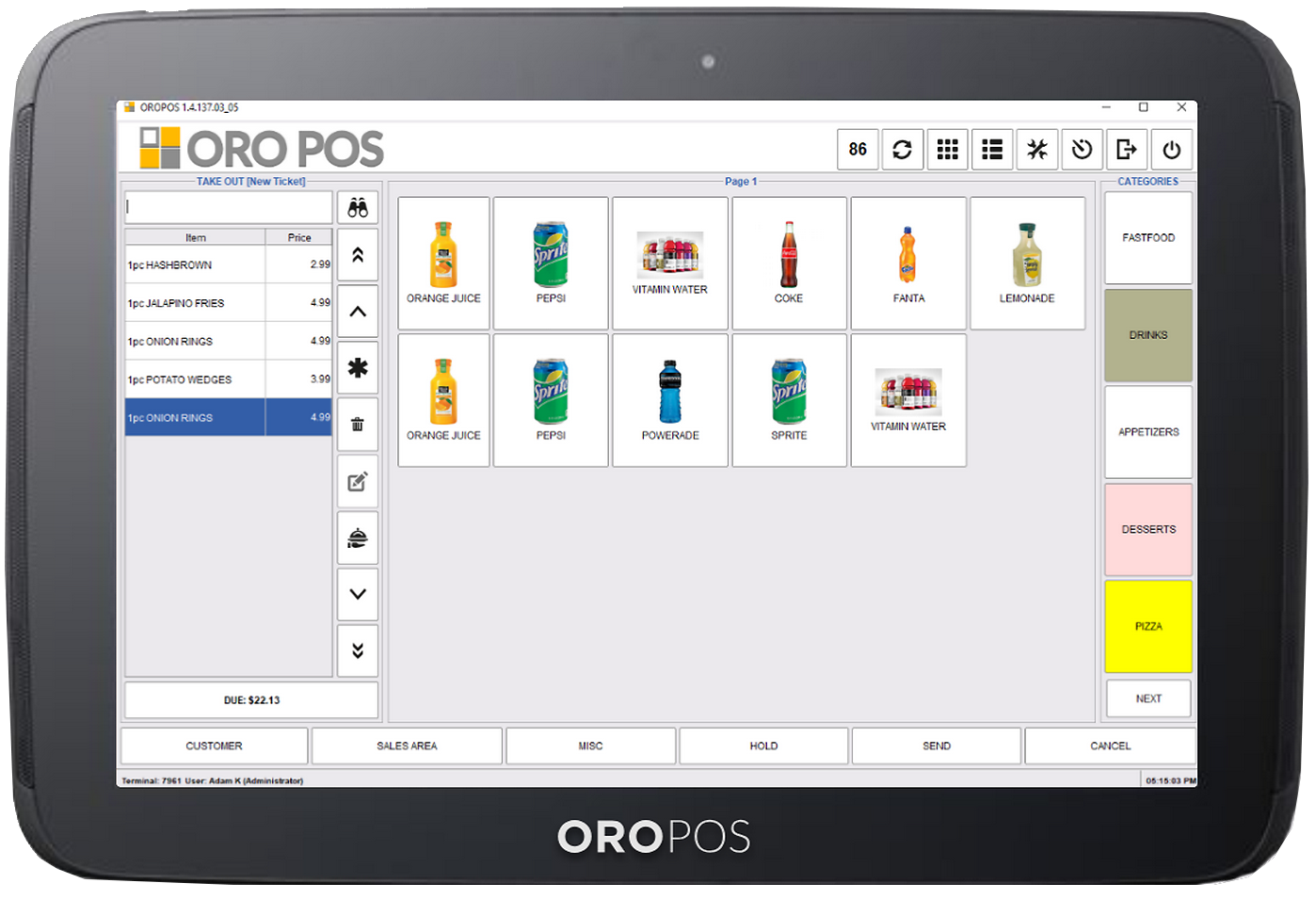 POS in a Tablet
